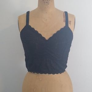 Torrids black lace bralette